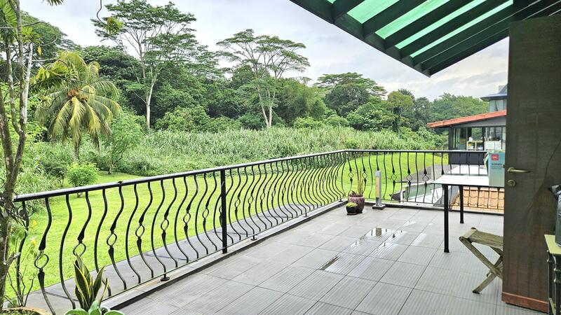 Balcony overlooking nature