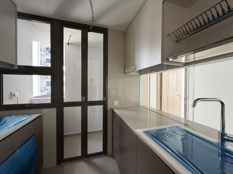 Enclosed kitchen with yard