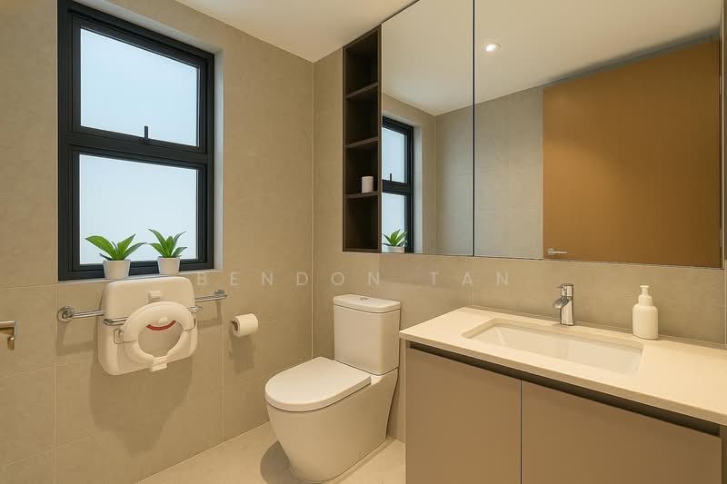 Verdale, 10 De Souza Avenue, 2 Bedrooms, 732 sqft, Condominium For Rent, by Bendon Tan, 60056939 - Bathroom - PropertyGuru.com.sg