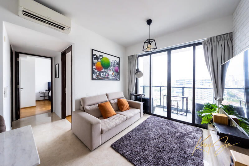 Botanique at Bartley, 239 Upper Paya Lebar Road, 2 Bedrooms, 657 sqft, Condominium For Rent, by Kenny Sim, 60058516 - Living Room - PropertyGuru.com.sg