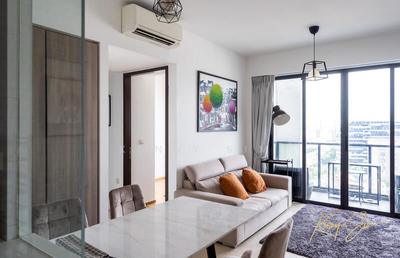 Botanique at Bartley, 239 Upper Paya Lebar Road, 2 Bedrooms, 657 sqft, Condominium For Rent, by Kenny Sim, 60058516 - Living Room - PropertyGuru.com.sg