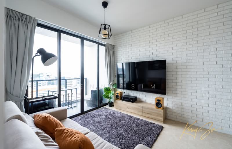 Botanique at Bartley, 239 Upper Paya Lebar Road, 2 Bedrooms, 657 sqft, Condominium For Rent, by Kenny Sim, 60058516 - Living Room - PropertyGuru.com.sg