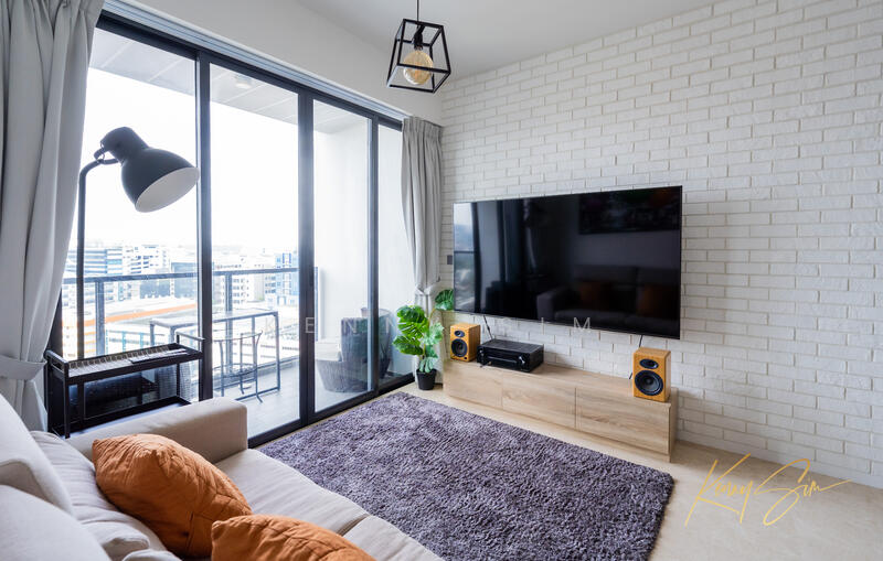 Botanique at Bartley, 239 Upper Paya Lebar Road, 2 Bedrooms, 657 sqft, Condominium For Rent, by Kenny Sim, 60058516 - Living Room - PropertyGuru.com.sg