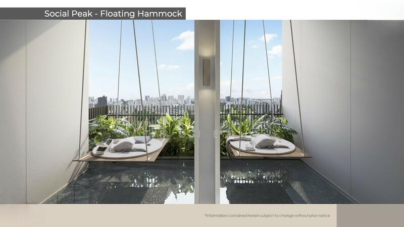 Promenade Peak Condominium For Sale at S$ 6,217,200 | PropertyGuru Singapore - Floating Hammock