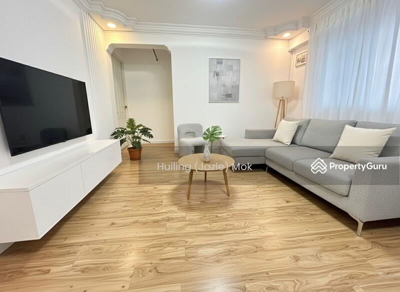 3D illustration of Bright and spacious living hall