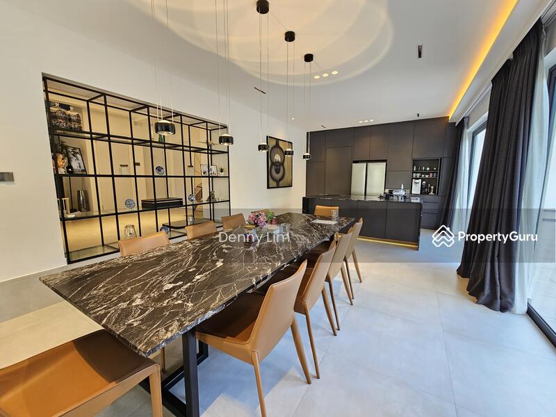 Spacious Dining Area with 10 Seater Dining Table + Dry Kitchen