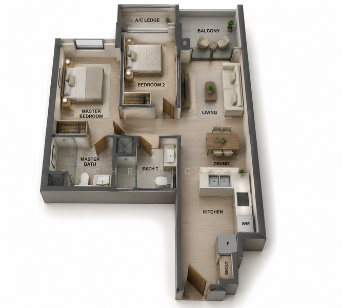 Leedon Green, 28 Leedon Heights, 2 Bedrooms, 710 sqft, Condominium For Sale, by Chris Chee, 60059647 - PropertyGuru.com.sg