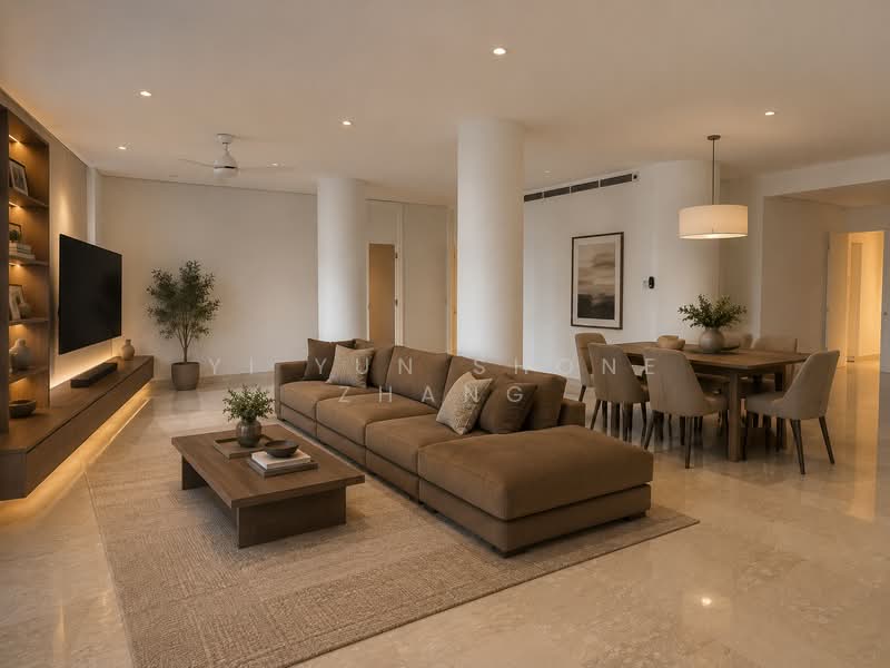The Colonnade, 82 Grange Road, 4 Bedrooms, 3,994 sqft, Condominium For Rent, by Yi Yun Shone Zhang, 60059850 - Living Room - PropertyGuru.com.sg
