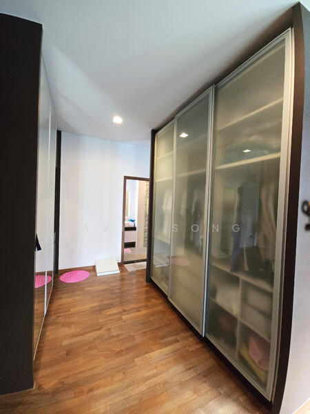 Wardrobe and dresser area.