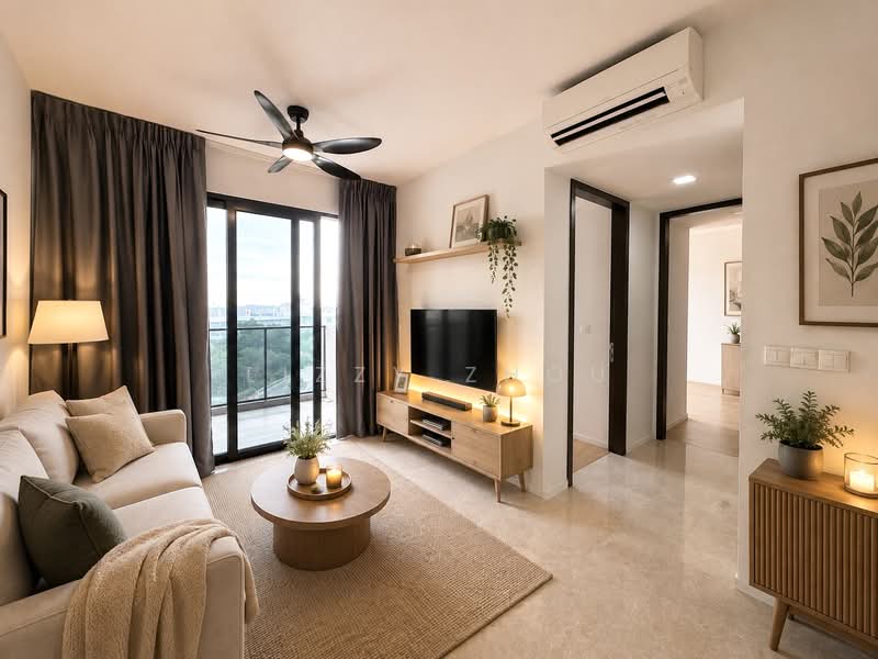 Avenue South Residence, 1 Silat Avenue, 2 Bedrooms, 721 sqft, Condominium For Sale, by Lizzy Zhou, 60060855 - Living Room - PropertyGuru.com.sg
