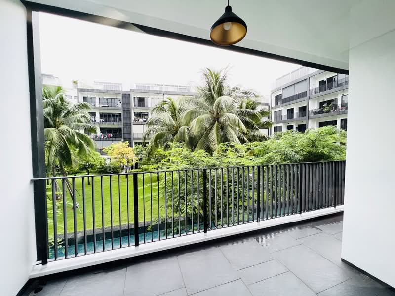 Village @ Pasir Panjang, 417 Pasir Panjang Road, 3 Bedrooms, 1,098 sqft, Condominium For Rent, by Brenda Koh, 60062458 - Balcony - PropertyGuru.com.sg