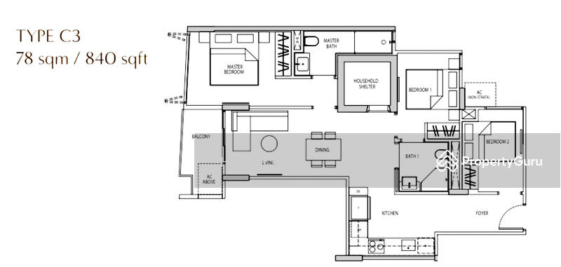 3 Bed