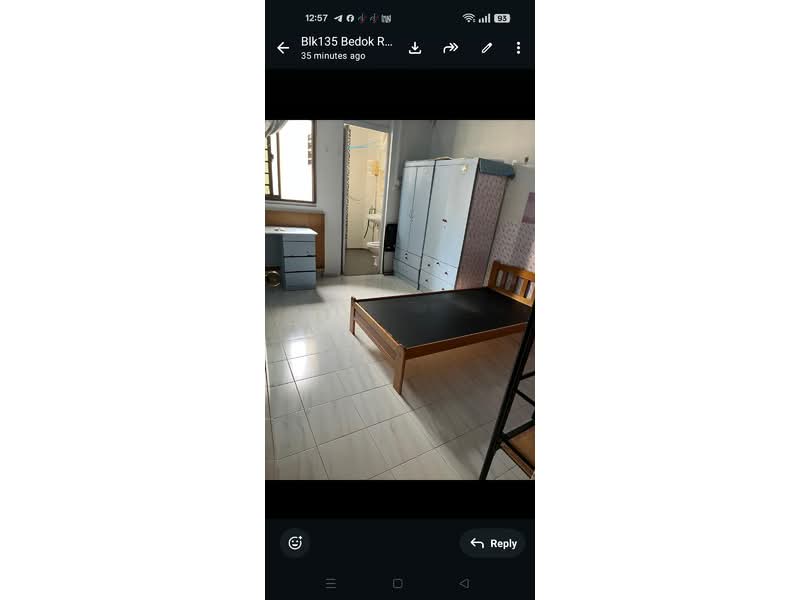 135 Bedok Reservoir Road, 135 Bedok Reservoir Road, Room Rental, 160 sqft, HDB Flat For Rent, by Li Ming, 60065225 - Bedroom - PropertyGuru.com.sg