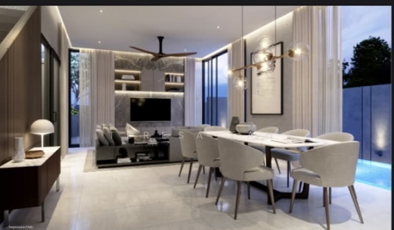 ⭐⭐LANDED7772@PASIR RIS BEACH PARK @966-7777-2⭐$5.xM, 9 units Brand New houses Pasir Ris Park, Eunos / Geylang / Paya Lebar, 5 Bedrooms, 4,020 sqft, Corner Terrace For Sale, by Teresa Tan, 60065430 - Dining Room - PropertyGuru.com.sg