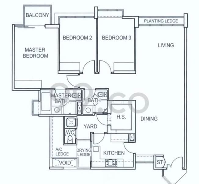 Park Green, 12 Rivervale Link, 3 Bedrooms, 1,356 sqft, Condominium For Rent, by Nick Xu, 60066234 - PropertyGuru.com.sg