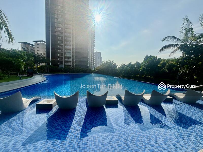 Huge sparkling pool