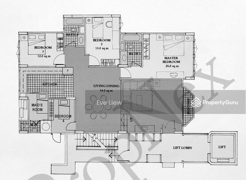 Suggested floor plan for 4 bedroom
