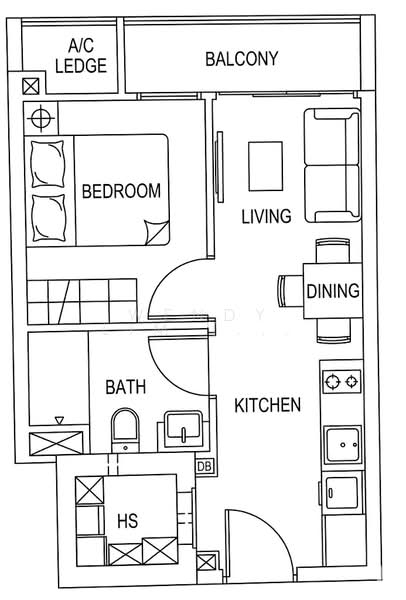 Le Regal, 340 Geylang Road, 1 Bedroom, 366 sqft, Apartment For Rent, by Wendy Lim (林秋凭), 60069250 - PropertyGuru.com.sg