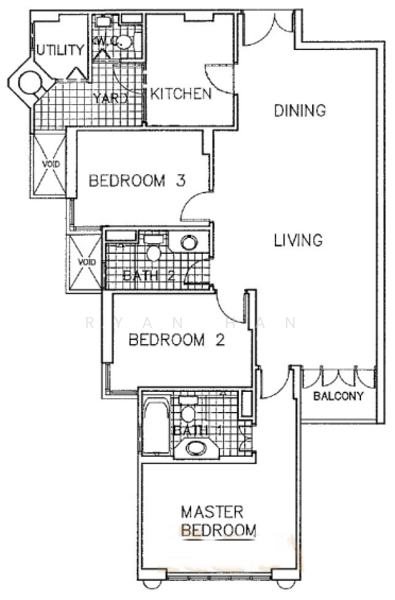 Astoria Park, 34 Lorong Mydin, Eunos / Geylang / Paya Lebar, 3 Bedrooms, 1,195 sqft, Condominium For Rent, by Ryan Han, 60069451 - PropertyGuru.com.sg