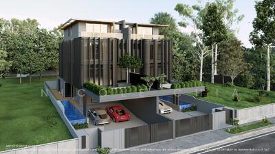 For Sale - Brand new Siglap vicinity semi detached with pool park 4 cars