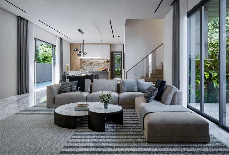 ⭐️D15 Palm Road Brand New Detached Detached House For Sale at S$ 11,180,000 | PropertyGuru Singapore - Living Room