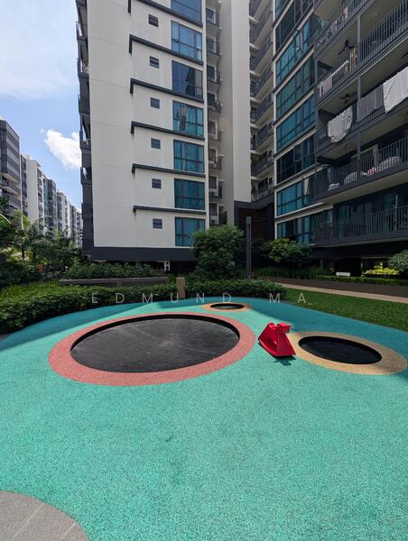 Trampoline courtyard
