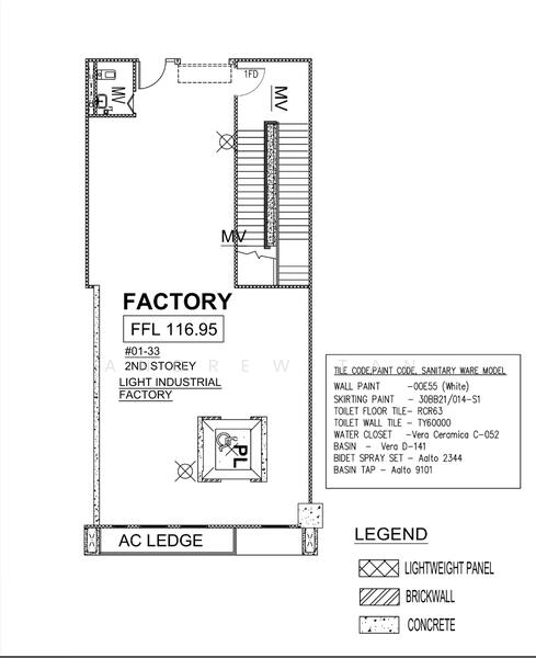 3-Storey Terrace Factory @ Gambas Crescent, Sembawang / Yishun, 5,404 sqft, Light Industrial (B1) For Rent, by Andrew Tan, 60075294 - Level 2 - CommercialGuru.com.sg