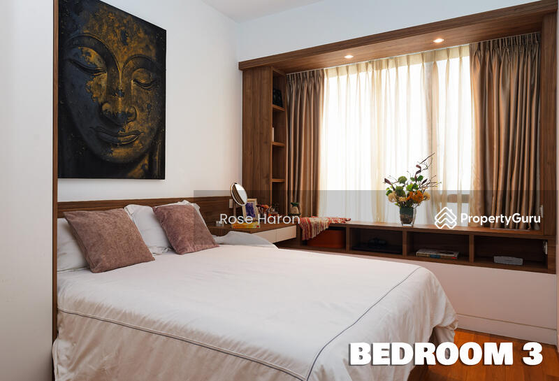 Bedroom 3 is currently configured with a queen size bed