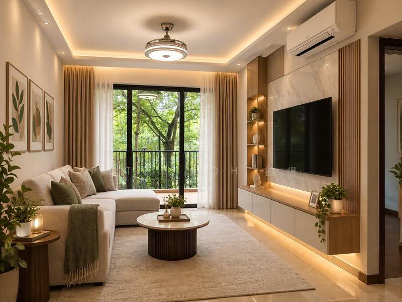 Kingsford Waterbay, Upper Serangoon View, Hougang / Punggol / Sengkang, 3 Bedrooms, 883 sqft, Condominium For Sale, by Peter Loh 彼得, 60077577 - Living Room - PropertyGuru.com.sg