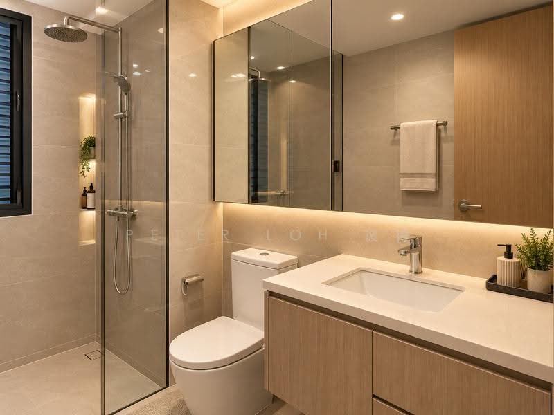 Kingsford Waterbay, Upper Serangoon View, Hougang / Punggol / Sengkang, 3 Bedrooms, 883 sqft, Condominium For Sale, by Peter Loh 彼得, 60077577 - Bathroom - PropertyGuru.com.sg
