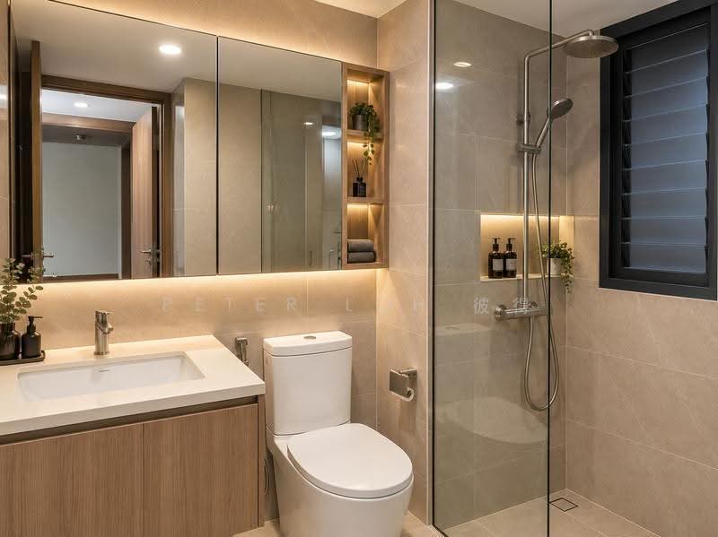 Kingsford Waterbay, Upper Serangoon View, Hougang / Punggol / Sengkang, 3 Bedrooms, 883 sqft, Condominium For Sale, by Peter Loh 彼得, 60077577 - Bathroom - PropertyGuru.com.sg