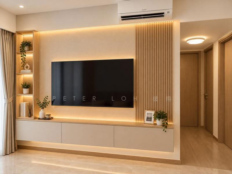 Kingsford Waterbay, Upper Serangoon View, Hougang / Punggol / Sengkang, 3 Bedrooms, 883 sqft, Condominium For Sale, by Peter Loh 彼得, 60077577 - Living Room - PropertyGuru.com.sg