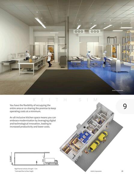 CT Foodnex, 2A-2B Mandai Estate, 1,711 sqft, Light Industrial (B1) For Rent, by Keith Sim, 60077941 - Kitchen - CommercialGuru.com.sg