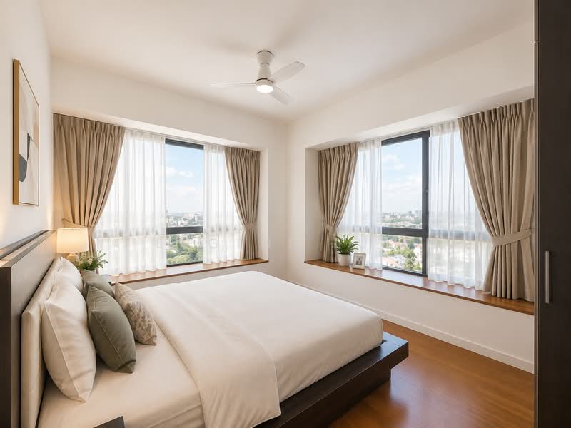 d'Leedon (Former Farrer Court), 13 Leedon Heights, 3 Bedrooms, 1,550 sqft, Condominium For Sale, by Eugene Lum, 60078398 - Bedroom - PropertyGuru.com.sg