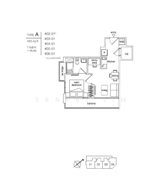 Opal Suites, 1 Opal Crescent, 1 Bedroom, 452 sqft, Condominium For Rent, by Ernest Lim, 60079963 - PropertyGuru.com.sg