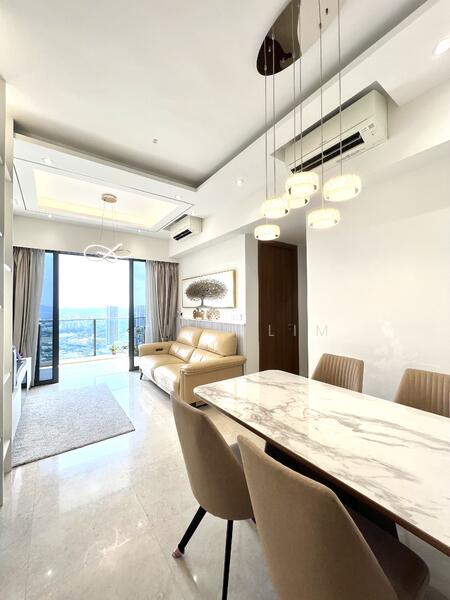 Bright well ventilated living room