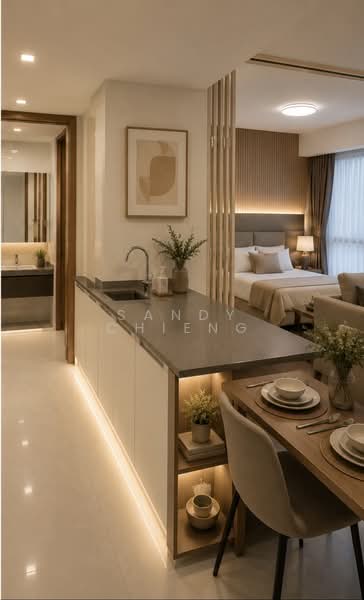 Marina One Residences, 21 Marina Way, 1 Bedroom, 721 sqft, Condominium For Rent, by Sandy Chieng, 60083439 - Kitchen - PropertyGuru.com.sg