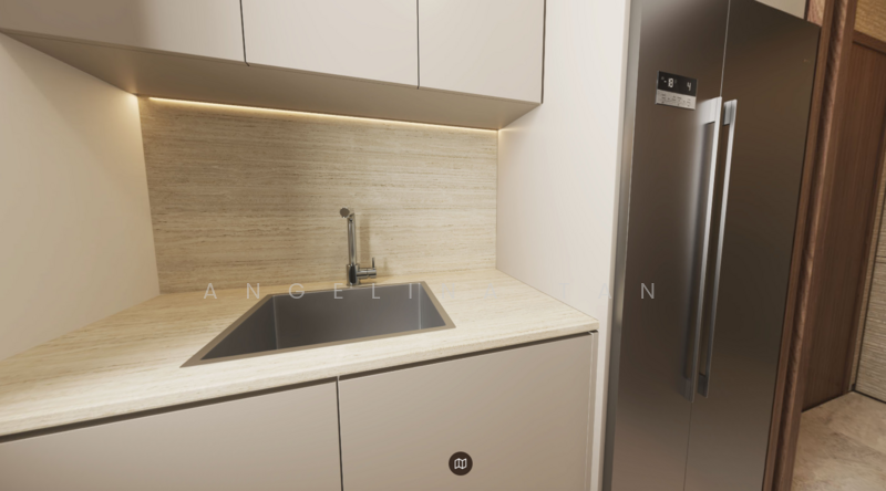 Aurea, 802 Beach Road, 3 Bedrooms, 1,001 sqft, Condominium For Sale, by Angelina Tan, 60084003 - Kitchen - PropertyGuru.com.sg