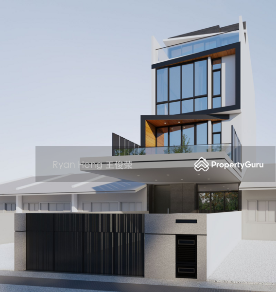 For Sale - Massive Built-Up! Brand New 3.5-Sty Terrace with Lift & Mezzanine - Walk to Kovan MRT!