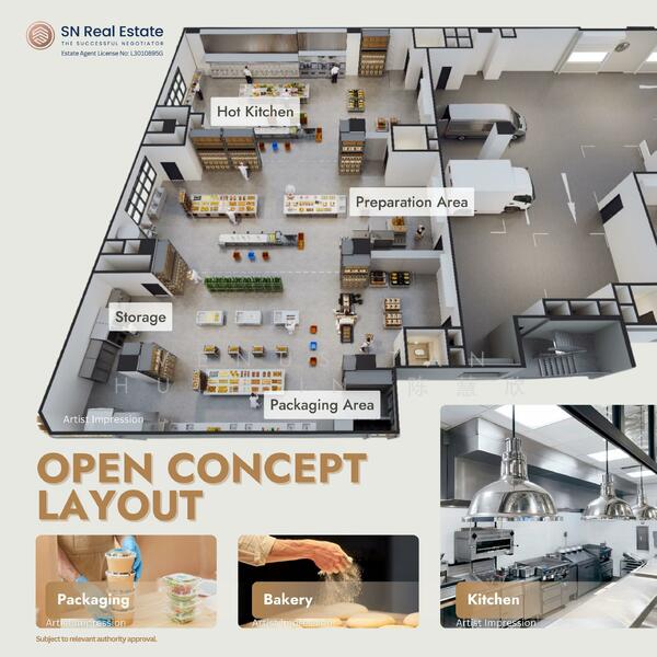 Food Point @ Tai Seng, 50 Playfair Road, 1,700 sqft, Light Industrial (B1) For Sale, by Venus Tan Hui Sin 陈慧欣, 60089300 - CommercialGuru.com.sg