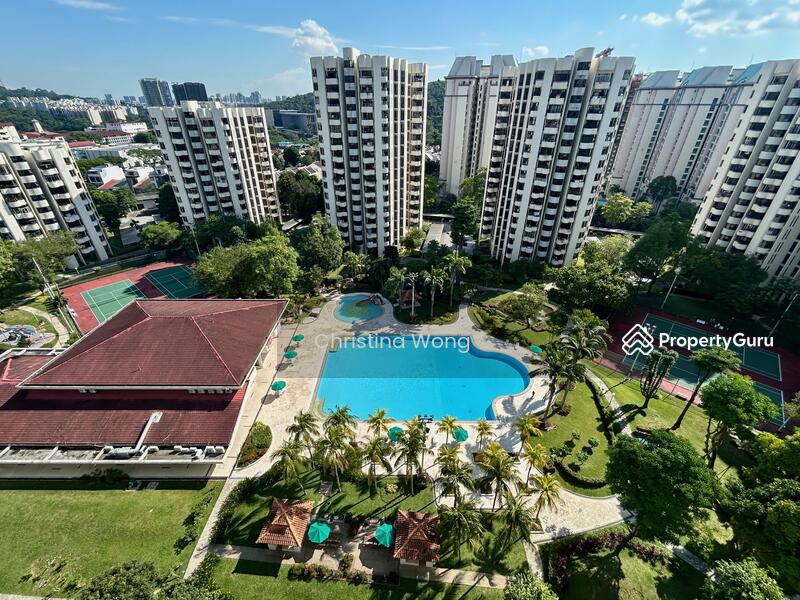 Pool and views from Balcony