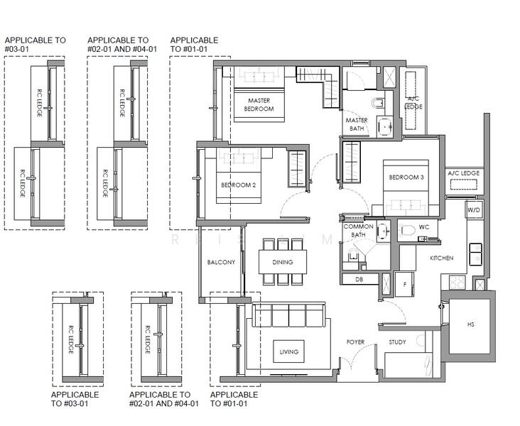 The Hillshore, 292 Pasir Panjang Rd, Buona Vista / West Coast / Clementi New Town, 3 Bedrooms, 1,087 sqft, Condominium For Sale, by Reis Lim, 60091712 - PropertyGuru.com.sg