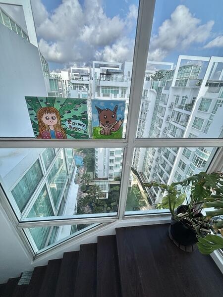 Full stairway windows for a bright house
