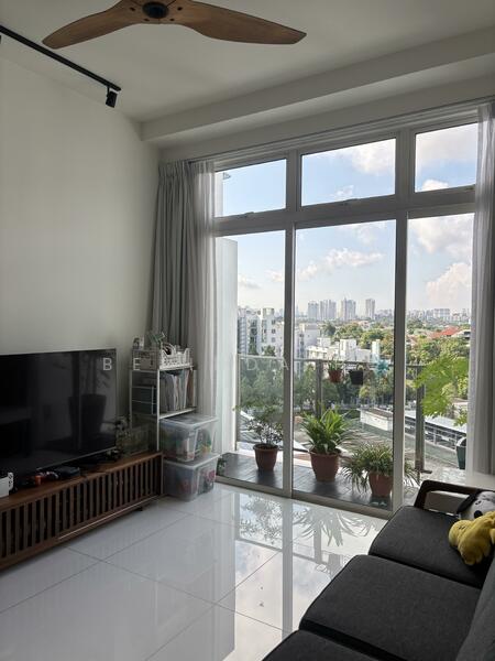 Living room with balcony 