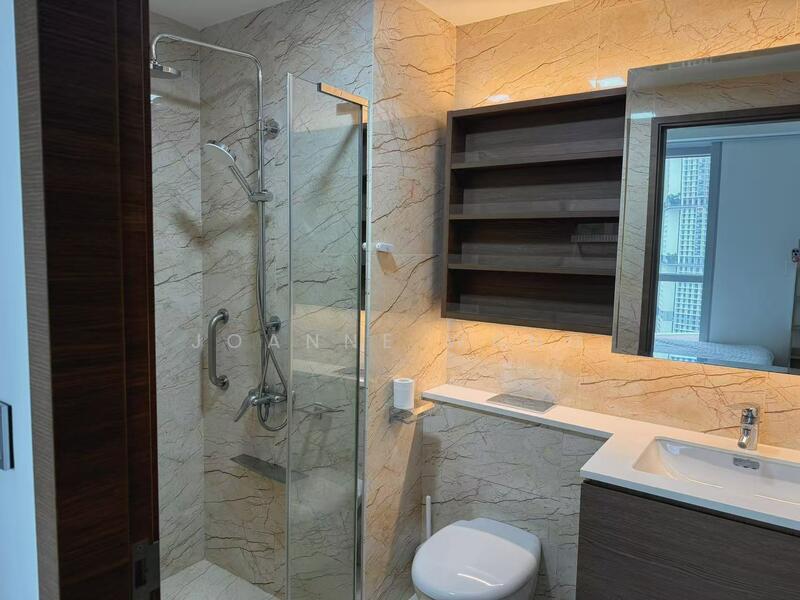 Queens Peak, 3 Dundee Road, 1 Bedroom, 441 sqft, Condominium For Rent, by Joanne Wang, 60092125 - Bathroom - PropertyGuru.com.sg
