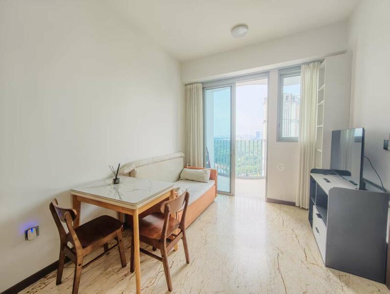 Queens Peak, 3 Dundee Road, 1 Bedroom, 441 sqft, Condominium For Rent, by Joanne Wang, 60092125 - Living Room - PropertyGuru.com.sg