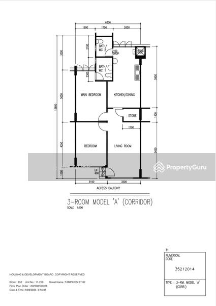 For Sale 852 Tampines Street 82