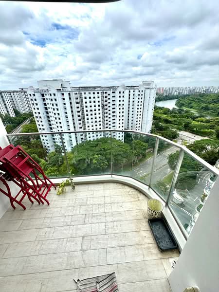 Riversound Residence, 5 Sengkang East Avenue, 1 Bedroom, 474 sqft, Condominium For Rent, by Jean Jiang, 60092608 - Balcony - PropertyGuru.com.sg