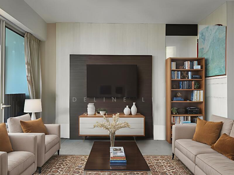 AI Staged Living Room