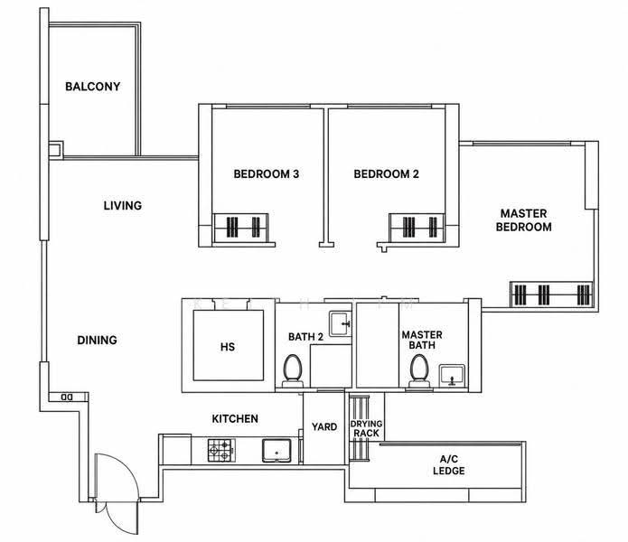 311C Clementi Avenue 4, 311C Clementi Avenue 4, Buona Vista / West Coast / Clementi New Town, 3 Bedrooms, 883 sqft, HDB Flat For Sale, by Keith Lim, 60094729 - PropertyGuru.com.sg